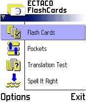 ECTACO FlashCards English <-> Albanian for Nokia 1.1.7 screenshot